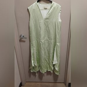 Modern does 20s Mulberry Womens Satin Dropwaist Sleeveless Dress Sz 42 US Sz L